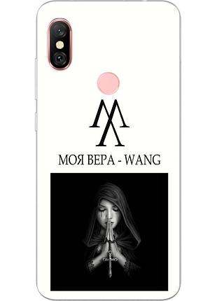 Антибрендовый силиконовый чехол для xiaomi redmi note 6 pro с картинкой моя вера