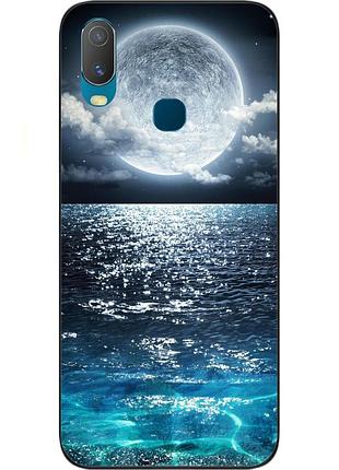 Силиконовый чехол с картинкой для vivo y11 луна