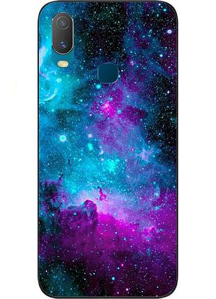 Силиконовый чехол для vivo y11 с картинкой космос