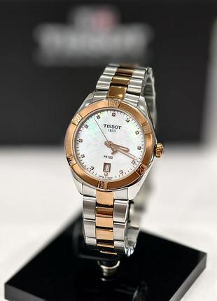 Женские часы tissot pr 100 sport chic t101.910.22.116.00