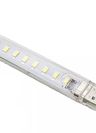 Светодиодный led-фонарик usb-8led компактная usb led лампа с 8 светодиодами и ярким белым светом