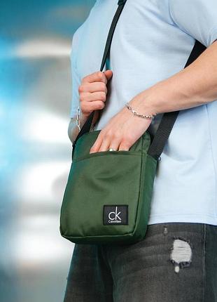 Барсетка calvin klein 1000d зелена var2 # 2