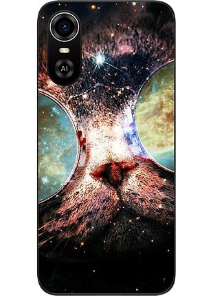 Оригінальний чохол для zte blade a31 plus з картинкою космокот