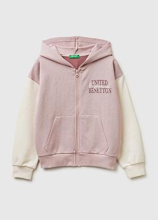 Детская молочная оверсайз толстовка benetton 904, el, прямой