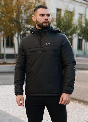 Анорак чоловічий утеплений nike чорний #