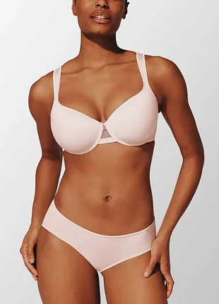 Бюстгальтер на широких усиленных бретелях thirdlove perfect coverage bra - айвори