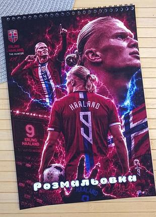 Раскраска ерлинг холанн erling haaland а4 (37041)