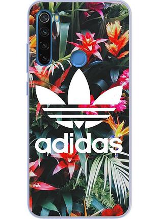 Силіконовий чохол для xiaomi redmi note 8t з картинкою adidas