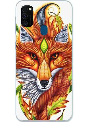 Силиконовый чехол с рисунком для samsung m30s galaxy m307f лиса