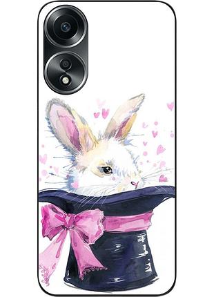 Чехол силиконовый epik для oppo a58 4g с картинкой кролик