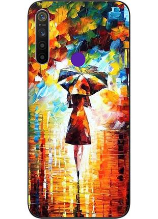 Силиконовый чехол для realme 6i с картинкой прогулка