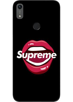 Силиконовый чехол для huawei honor 8a с картинкой губы supreme