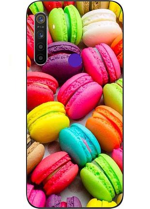 Силіконовий чохол бампер для realme 5 з картинкою макаруни