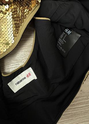 Топ женский в пайетки h&m rabanne 3