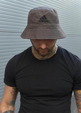 Панама бавовняна базова adidas коричнева #
