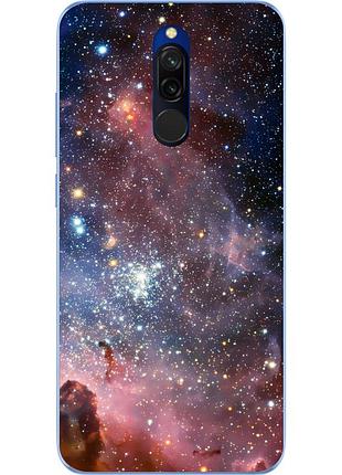 Чехол силиконовый для xiaomi redmi 8 с картинкой космос