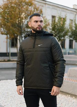 Анорак мужской утепленный nike изумрудный #