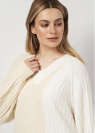 Теплое с разрезами по бокам платье 👗 3