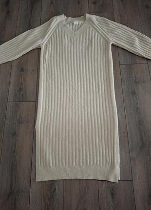 Теплое с разрезами по бокам платье 👗 7