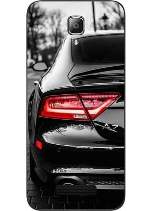 Чехол силиконовый для lenovo a1000 с картинкой машина