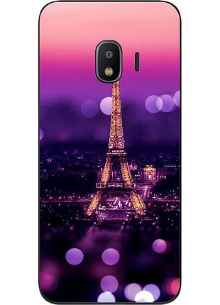 Бампер силіконовий чохол для samsung j2 2018 galaxy j250 з картинкою париж вночі