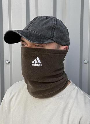 Баф флисовый хаки adidas #