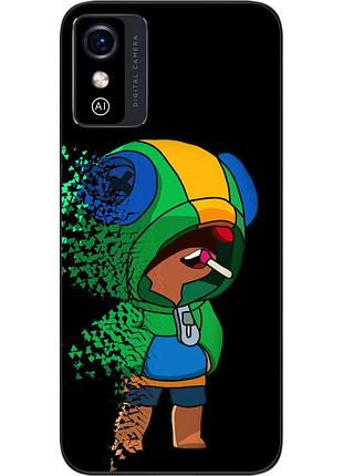 Чехол силиконовый epik для zte blade l9 с картинкой бравл леон