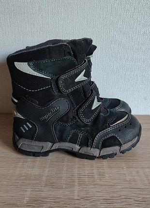 Зимові шкіряні термо черевики на хлопчика superfit gore-tex 27-28р. 18 см.