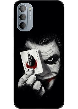 Силиконовый чехол epik для motorola moto g41 с картинкой джокер с картой