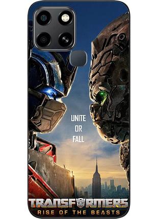 Силіконовий чохол epik для infinix smart 6 з картинкою трансформери зверобати