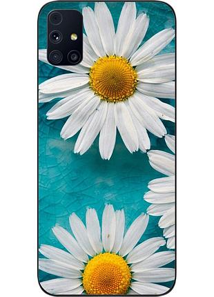 Силиконовый чехол для samsung m31s galaxy m317f с картинкой ромашки