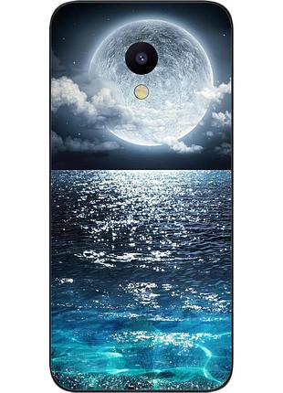 Чехол силиконовый для meizu m5 с картинкой луна