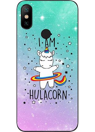Силиконовый чехол для xiaomi mi a2 с картинкой единорог