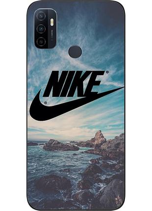Силіконовий чохол для oppo a53 з картинкою логотип nike
