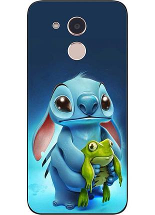 Силиконовый чехол бампер для huawei honor 6a с картинкой стич
