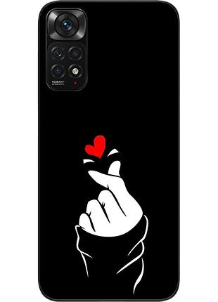 Силиконовый чехол для xiaomi redmi note 11 / note 11s с картинкой рука