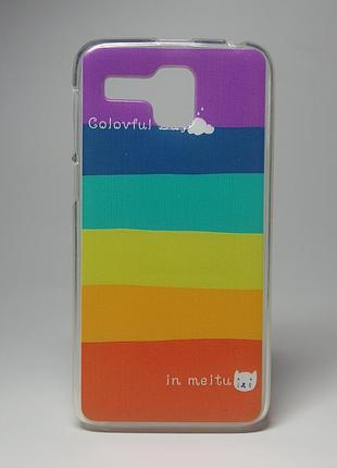 Чохол для lenovo a8/a808t панель накладка silikon хороший день