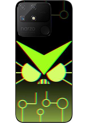 Чехол силиконовый epik для realme narzo 50a с картинкой бравл злой 8 бит