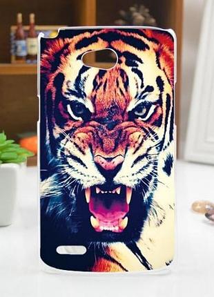 Яркие оригинальные чехлы для lg l80 d380 с картинкой тигр