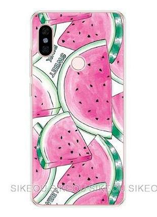Оригінальний чохол накладка для xiaomi redmi note 5 з картинкою кавун