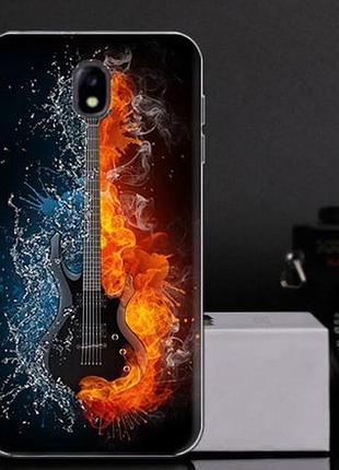 Бампер оригинальный чехол для samsung j730 galaxy j7-2017 с картинкой гитара