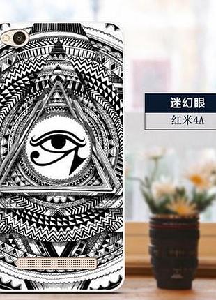 Бампер силиконовый чехол накладка с картинкой для xiaomi redmi 5a масонский глаз