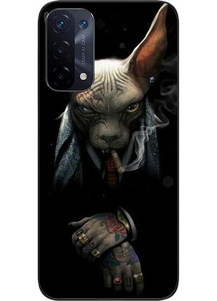 Силиконовый чехол epik для oppo a54 5g с картинкой кот босс
