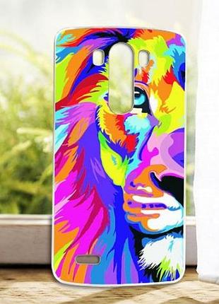 Оригинальный чехол бампер для lg g3 optimus d855 d857 с рисунком разноцветный лев