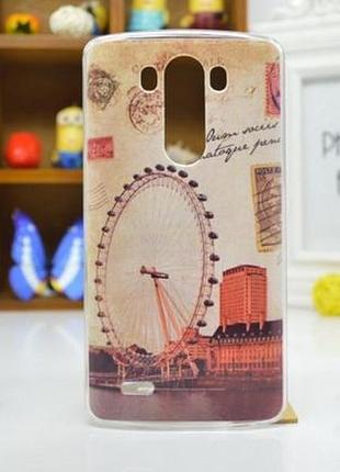 Силиконовый чехол накладка для lg g3s optimus g3mini d722 d725 с рисунком лондонский глаз