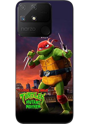 Силиконовый чехол epik для realme narzo 50a с картинкой черепашки-ниндзя рафаэль