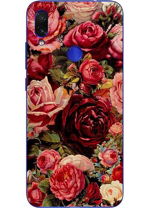 Силіконовий чохол з малюнком для xiaomi redmi note 7 троянди
