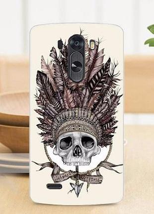 Эксклюзивный чехол для lg g3 optimus d855 d857 с рисунком череп2