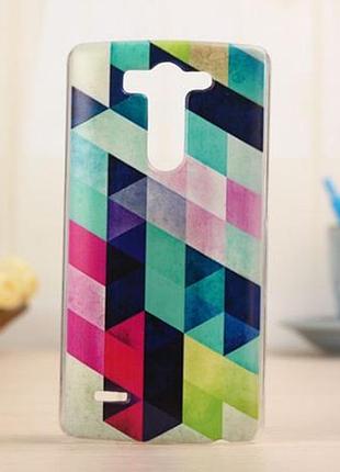 Яркие оригинальные чехлы для lg g3s optimus g3mini d722 d725 с картинкой ромбы