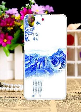 Силиконовый чехол бампер для huawei y6 ii с рисунком япония